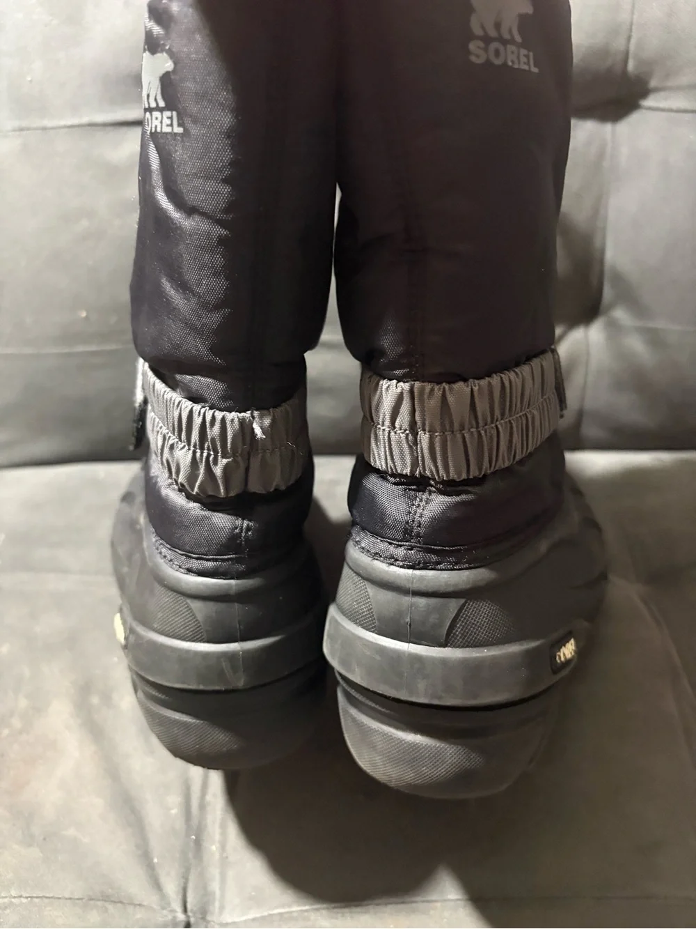 Sorel Flurry Winter Snow Boots Children's 3 Black insulated Lined winter shoes